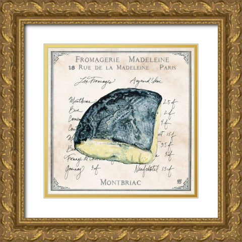 Fromages I Gold Ornate Wood Framed Art Print with Double Matting by Joyner, Ginny