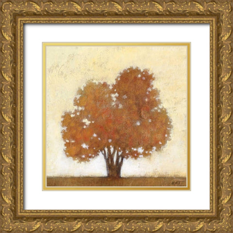 Autumn Morning Gold Ornate Wood Framed Art Print with Double Matting by Wyatt Jr., Norman
