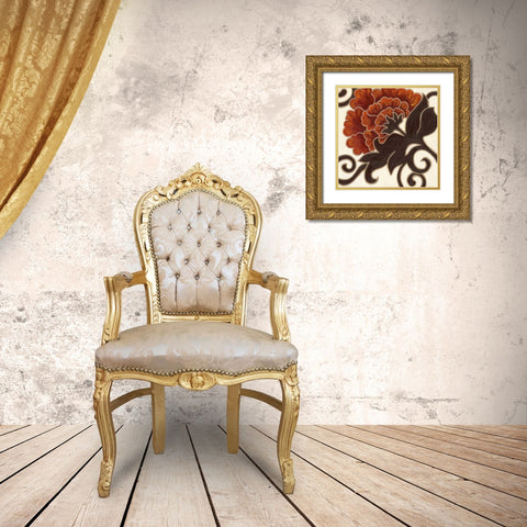 Lynne I Gold Ornate Wood Framed Art Print with Double Matting by Deans, Karen