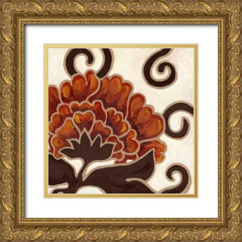 Lynne II Gold Ornate Wood Framed Art Print with Double Matting by Deans, Karen