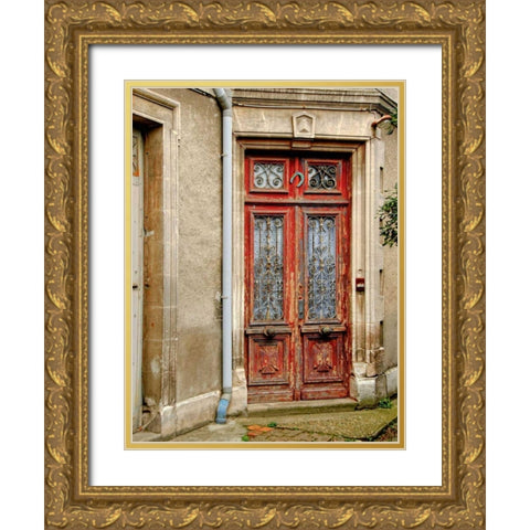Weathered Doorway I Gold Ornate Wood Framed Art Print with Double Matting by Chester, Colby