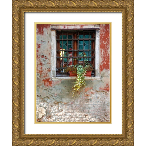 Venice Snapshots VI Gold Ornate Wood Framed Art Print with Double Matting by Head, Danny