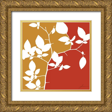 Split Stem I Gold Ornate Wood Framed Art Print with Double Matting by Burghardt, James