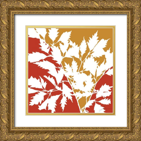 Split Stem II Gold Ornate Wood Framed Art Print with Double Matting by Burghardt, James