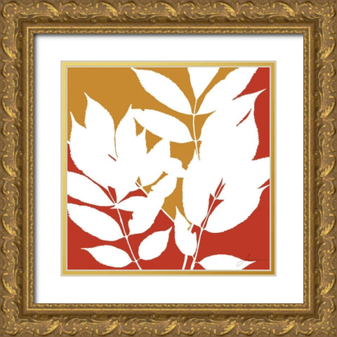 Split Stem III Gold Ornate Wood Framed Art Print with Double Matting by Burghardt, James