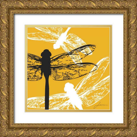 Pop Fly I Gold Ornate Wood Framed Art Print with Double Matting by Burghardt, James