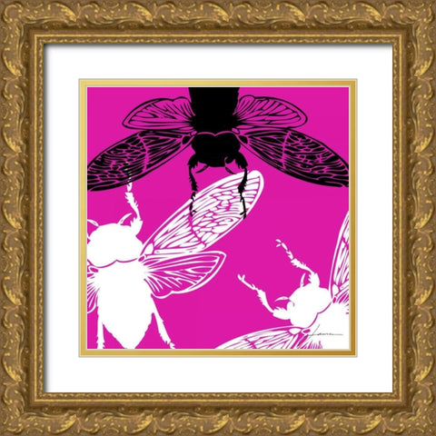 Pop Fly II Gold Ornate Wood Framed Art Print with Double Matting by Burghardt, James