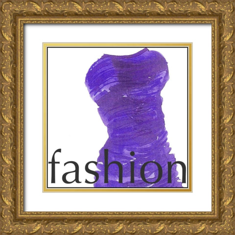 Fashion Lives Gold Ornate Wood Framed Art Print with Double Matting by Della-Piana, Elissa