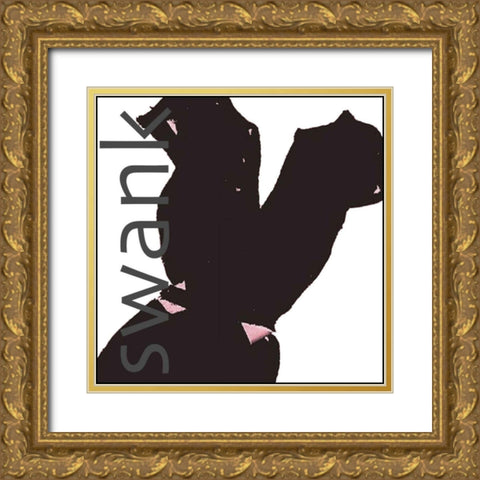 Fashion Swank Gold Ornate Wood Framed Art Print with Double Matting by Della-Piana, Elissa