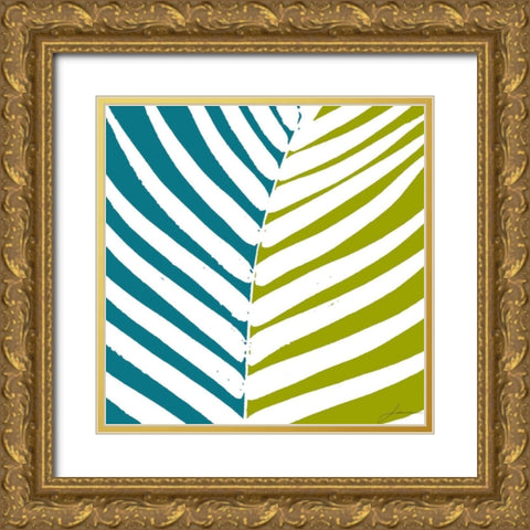 Duo Stem II Gold Ornate Wood Framed Art Print with Double Matting by Burghardt, James