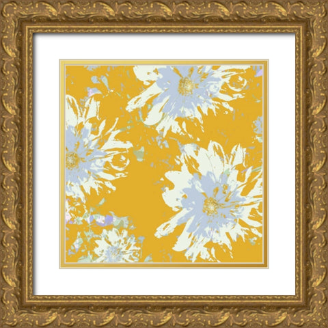 Simple Bloom I Gold Ornate Wood Framed Art Print with Double Matting by Mountain, Ricki