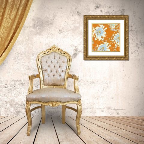 Simple Bloom II Gold Ornate Wood Framed Art Print with Double Matting by Mountain, Ricki