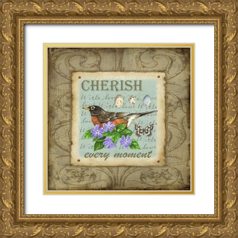 Wings of Wonder III Gold Ornate Wood Framed Art Print with Double Matting by Maday, Jane