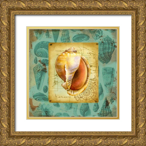 Seaside Gifts II Gold Ornate Wood Framed Art Print with Double Matting by Maday, Jane
