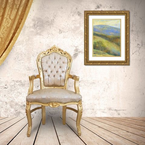 Mountain View III Gold Ornate Wood Framed Art Print with Double Matting by Thomas, H.