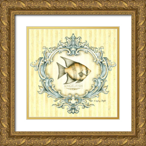 Coastal Life I Gold Ornate Wood Framed Art Print with Double Matting by Wright, Sydney