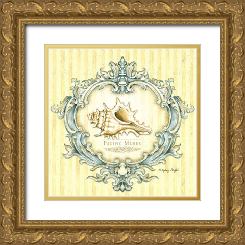 Coastal Life III Gold Ornate Wood Framed Art Print with Double Matting by Wright, Sydney