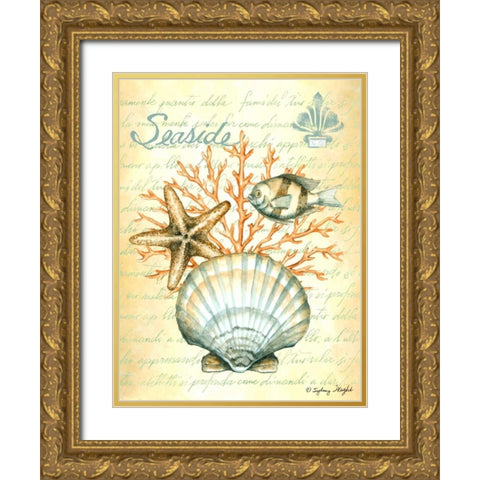 Under The Sea I Gold Ornate Wood Framed Art Print with Double Matting by Wright, Sydney