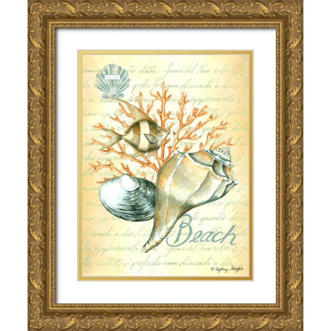 Under The Sea II Gold Ornate Wood Framed Art Print with Double Matting by Wright, Sydney