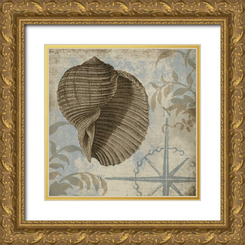 Coastal Cottage III Gold Ornate Wood Framed Art Print with Double Matting by Beth Anne Creative