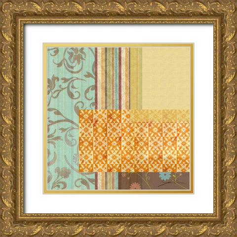 Marmalade III Gold Ornate Wood Framed Art Print with Double Matting by Higby, Jason