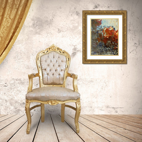 Tangled II Gold Ornate Wood Framed Art Print with Double Matting by Harrington, Danielle