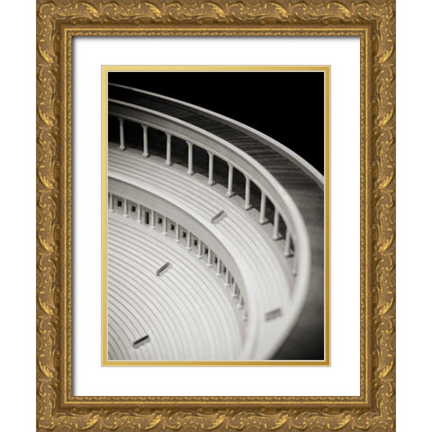 Detail II Gold Ornate Wood Framed Art Print with Double Matting by Ling, Tang