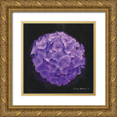 Vibrant Flower I Gold Ornate Wood Framed Art Print with Double Matting by Henry, Lola