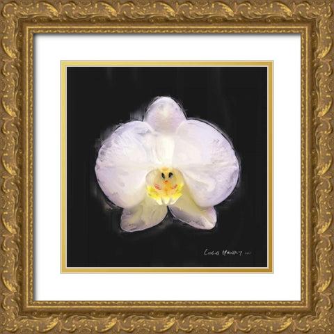 Vibrant Flower IV Gold Ornate Wood Framed Art Print with Double Matting by Henry, Lola