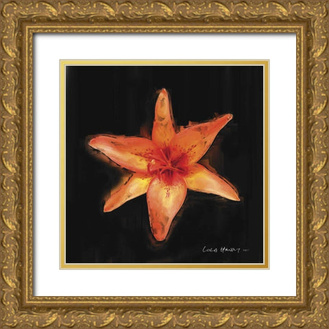 Vibrant Flower VI Gold Ornate Wood Framed Art Print with Double Matting by Henry, Lola