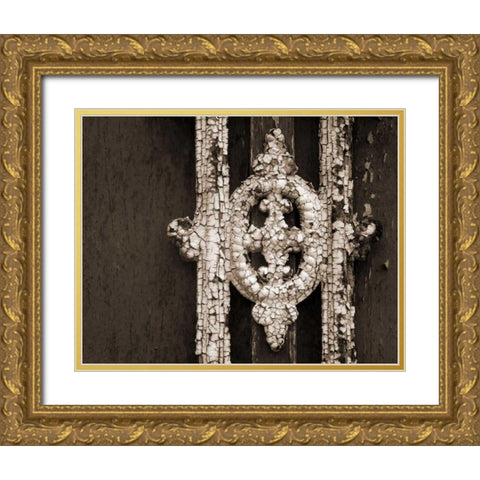 Ornament II Gold Ornate Wood Framed Art Print with Double Matting by Christensen, Jim