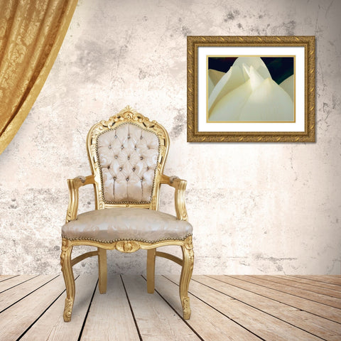 Lotus Detail III Gold Ornate Wood Framed Art Print with Double Matting by Christensen, Jim