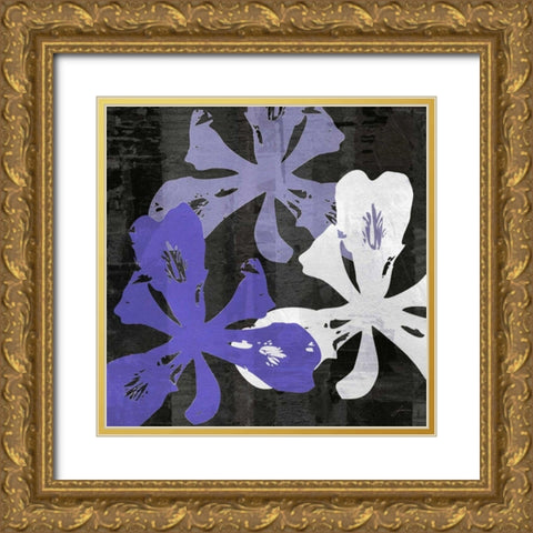 Bloomer Squares XII Gold Ornate Wood Framed Art Print with Double Matting by Burghardt, James