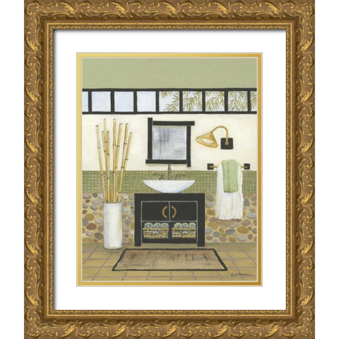 Retreat I Gold Ornate Wood Framed Art Print with Double Matting by Russell, Wendy