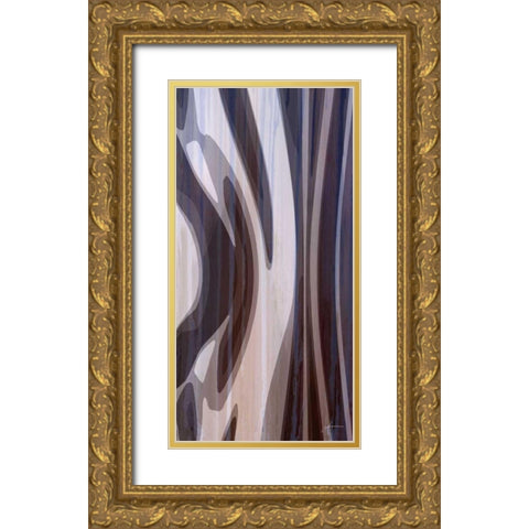 Bentwood Panel I Gold Ornate Wood Framed Art Print with Double Matting by Burghardt, James