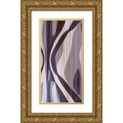 Bentwood Panel VI Gold Ornate Wood Framed Art Print with Double Matting by Burghardt, James