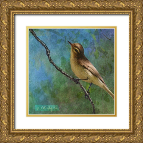 Viveo Gold Ornate Wood Framed Art Print with Double Matting by Vest, Chris