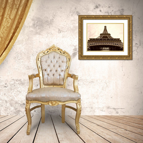 Eiffel Views III Gold Ornate Wood Framed Art Print with Double Matting by Perry, Rachel