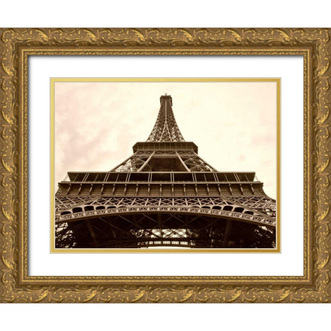 Eiffel Views III Gold Ornate Wood Framed Art Print with Double Matting by Perry, Rachel