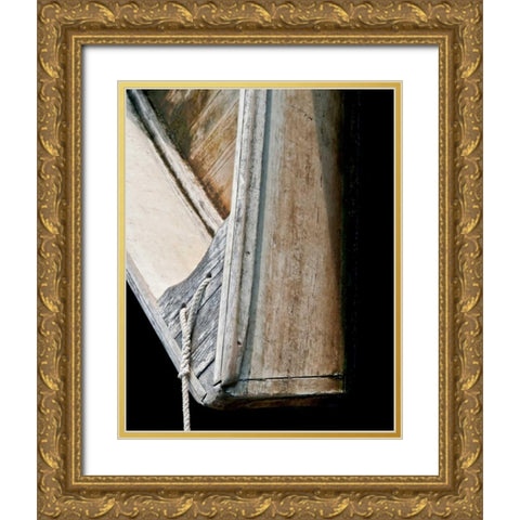 Wooden Rowboats IV Gold Ornate Wood Framed Art Print with Double Matting by Perry, Rachel