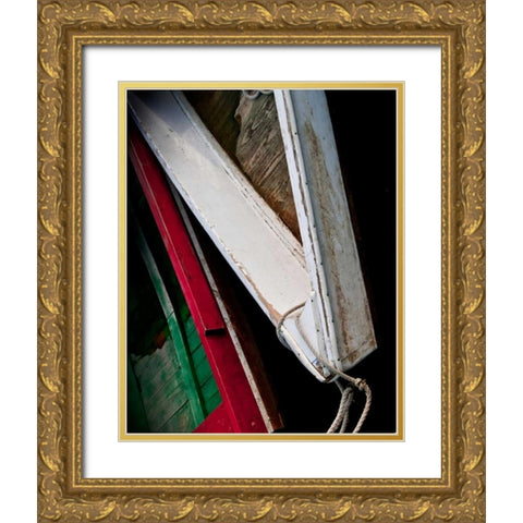 Wooden Rowboats VI Gold Ornate Wood Framed Art Print with Double Matting by Perry, Rachel
