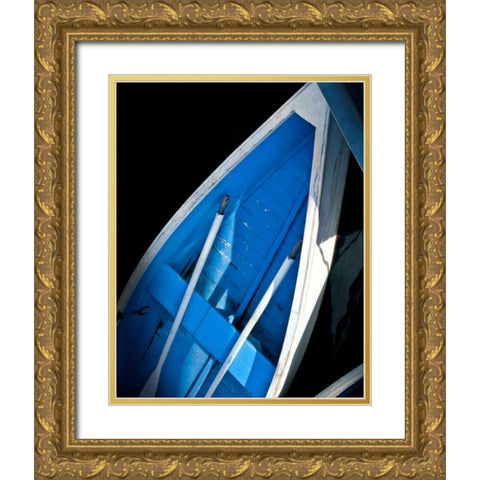 Wooden Rowboats XVI Gold Ornate Wood Framed Art Print with Double Matting by Perry, Rachel