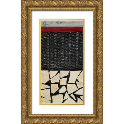 Fragmented I Gold Ornate Wood Framed Art Print with Double Matting by Avondet, Natalie