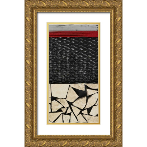 Fragmented II Gold Ornate Wood Framed Art Print with Double Matting by Avondet, Natalie