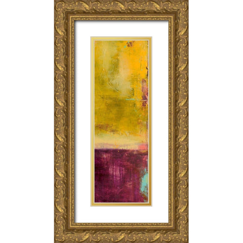 Velvet Jade I Gold Ornate Wood Framed Art Print with Double Matting by Ashley, Erin