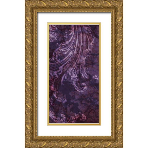 Grape Tart I Gold Ornate Wood Framed Art Print with Double Matting by Fagalde, Jarman