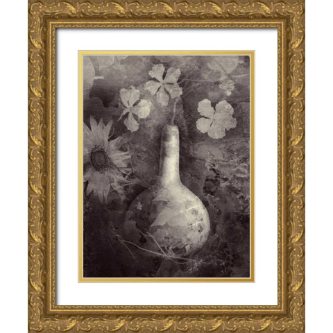 Gourd II Gold Ornate Wood Framed Art Print with Double Matting by Ray, Elena