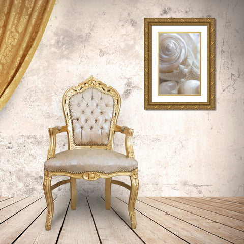 Pearlesce II Gold Ornate Wood Framed Art Print with Double Matting by Zalewski, Christine