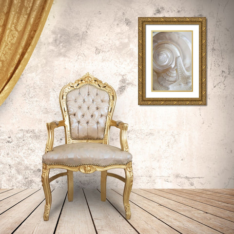 Pearlesce III Gold Ornate Wood Framed Art Print with Double Matting by Zalewski, Christine