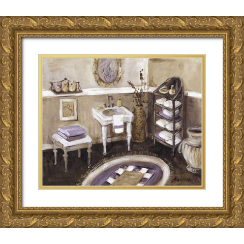 Lavender Retreat II Gold Ornate Wood Framed Art Print with Double Matting by Cohen, Marietta